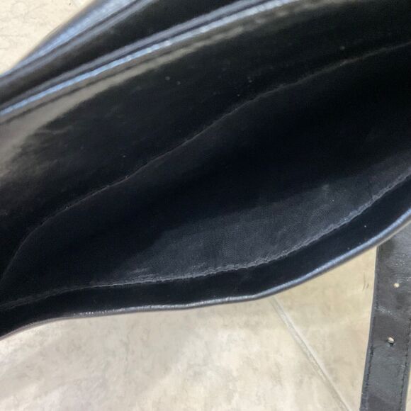 Steve Madden Purse Faux Leather Black Flap Cross Body Shoulder Bag toggle 90’s ? - Picture 12 of 14